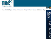 Tablet Screenshot of fumigacionestkc.com